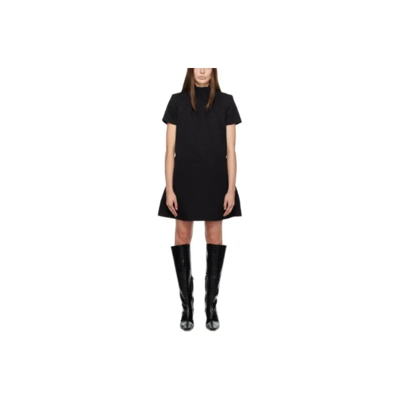 Staud Short-Sleeved Dresses Women's Black-0