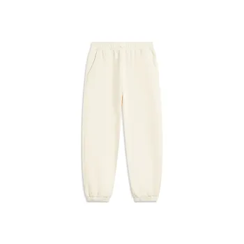 LiNing x YINGXIONGLIANMENGPOLUO Knitted Sweatpants Women's Ecru
