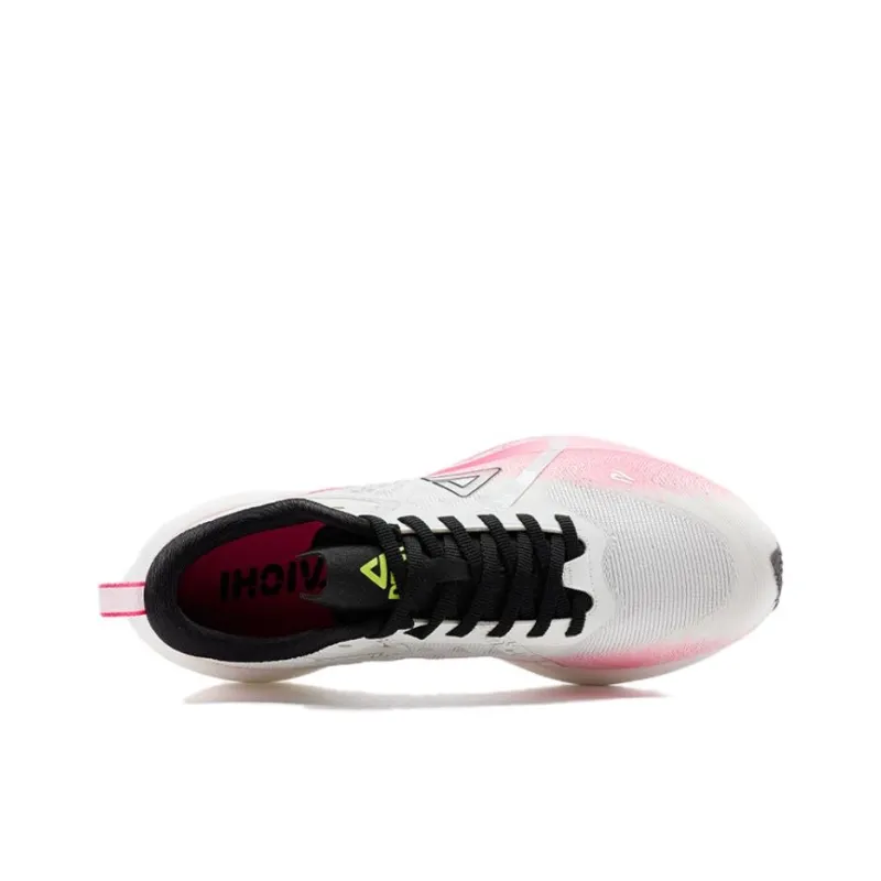PEAK State Pole Abrasion Resistant Slip Resistant Low Top Casual Training Sprint Running Shoes Women's White Pink-2