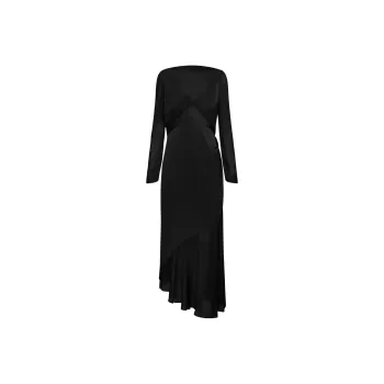 RACHEL GILBERT Venus Satin finish Asymmetric Dress