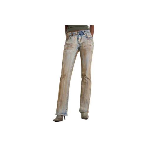 Jaded London Rusted Denim Bootcut Jeans Women's Blue/Blue
