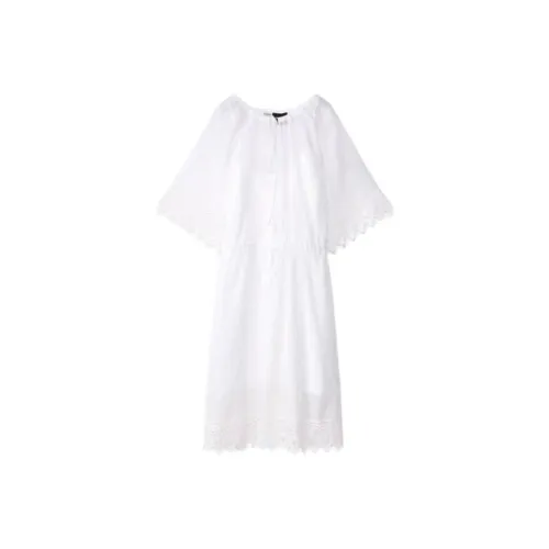 LOEWE Short Sleeved Dresses Women's White