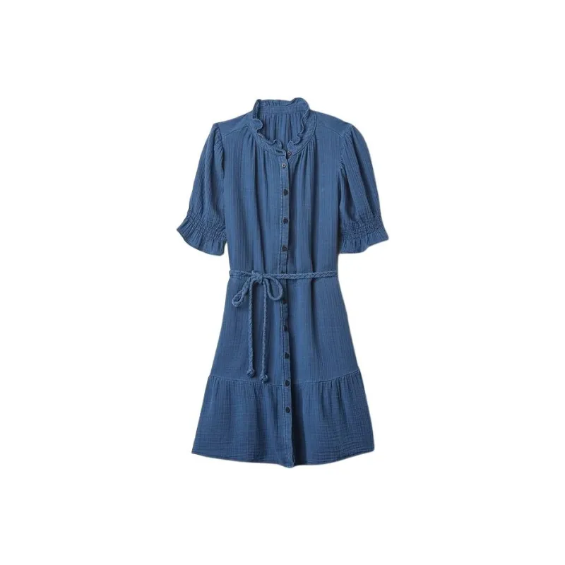 GAP Short-Sleeved Dresses Women's Medium Bright Blue-0