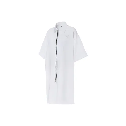 PUMA Short Sleeved Dresses Women's White