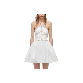 Self portrait FW21 Sleeveless Dress Women's White