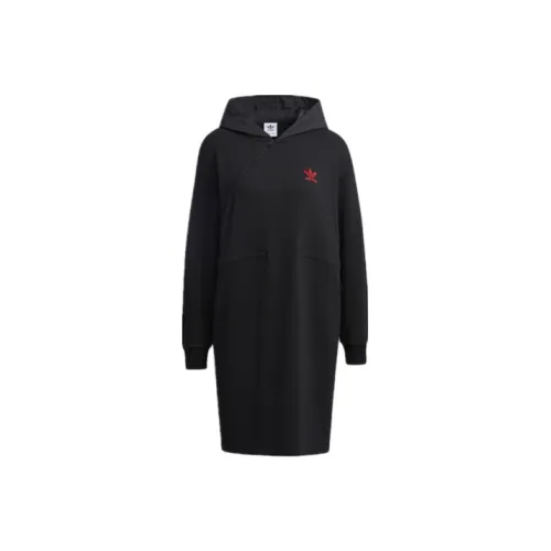 Adidas Originals Long Sleeved Dresses Women's Black