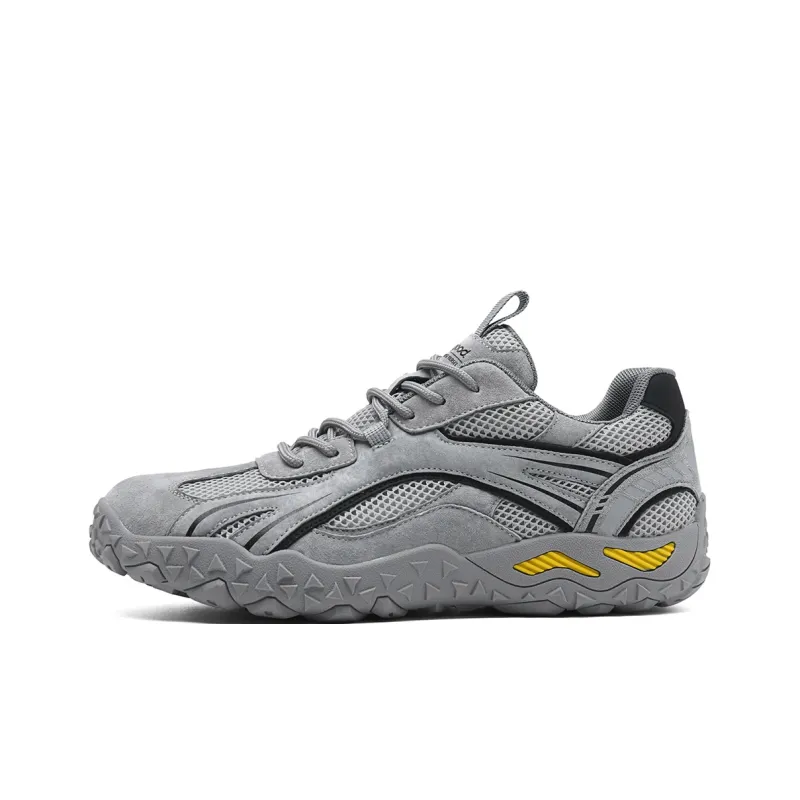 HLA Casual Shoes Men Low Top Gray/Sand-0
