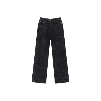 SMFK Jeans Women's Black Snowflake