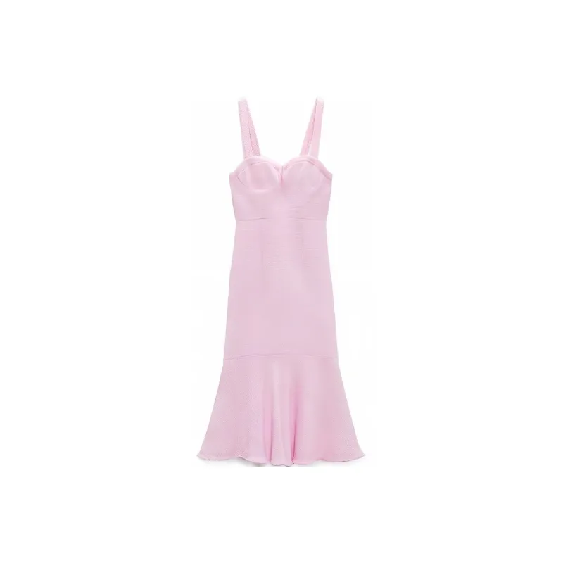 ZARA Slip Dresses Women's Light Purple-0