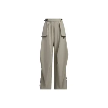 Adidas City Escape Tracksuit Bottoms Knitted Sports Pants Women's Pebble Silver Gray