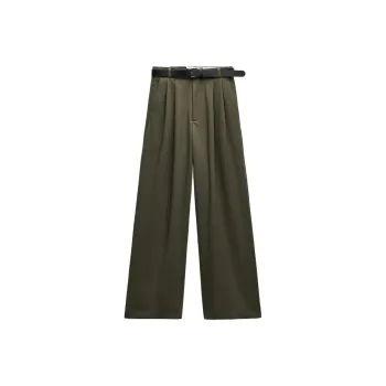ZARA Casual Pants Women's Dark Khaki