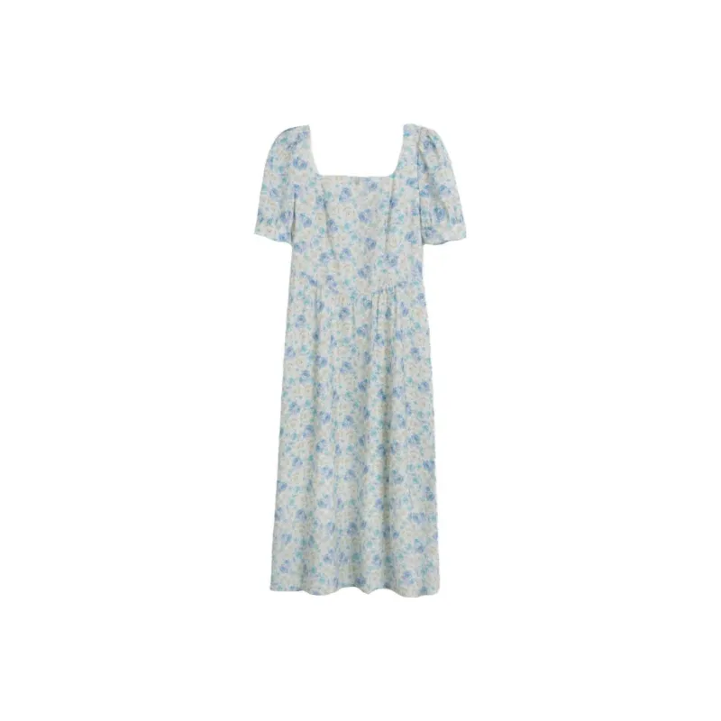 Olrain Short Sleeved Dresses Women's Multicolor-0