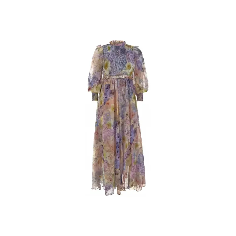 Zimmermann Long-Sleeved Dresses Women's Multicolor-0