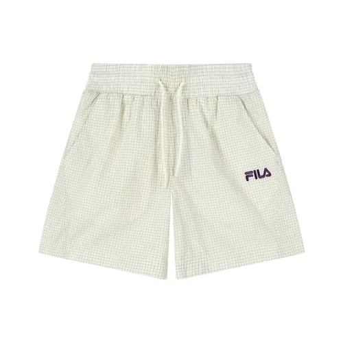 FILA Casual Shorts Women's Light Beige White