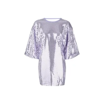 Rotate Short-Sleeved Dresses Women's Purple