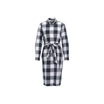 BARBOUR Long-Sleeved Dresses Women's Gray White