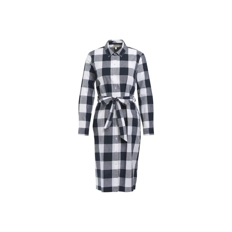 BARBOUR Long-Sleeved Dresses Women's Gray White-0