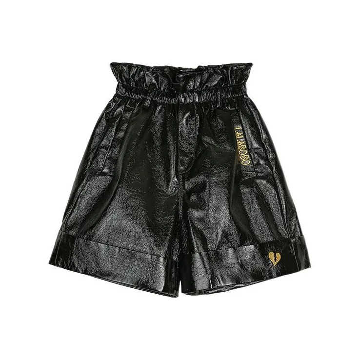 LALABOBO Casual Shorts Women's Black-0