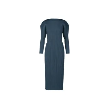 PLEATS PLEASE ISSEY MIYAKE Long-Sleeved Dresses Women's Blue