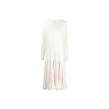 JIL SANDER Long-Sleeved Dresses Women's White