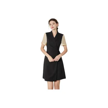 ROEYSHOUSE Short Sleeved Dresses Women's Black