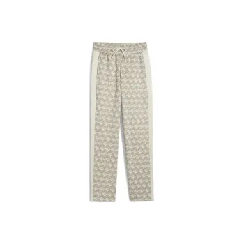 PUMA T7 AOP Straight Leg Track Pants Knitted Sports Pants Women's Khaki