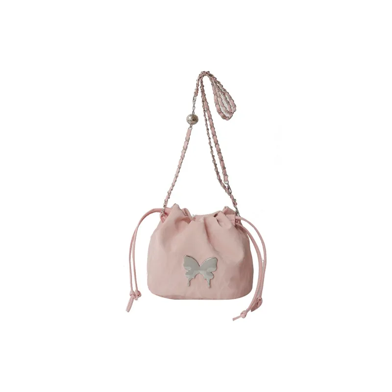 Single Warehouse PU Shoulder Bag Women's White/Silver/Pink/Blue/Black-10