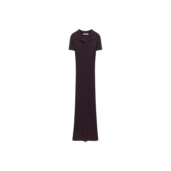 ZARA Short-Sleeved Dresses Women's Purple