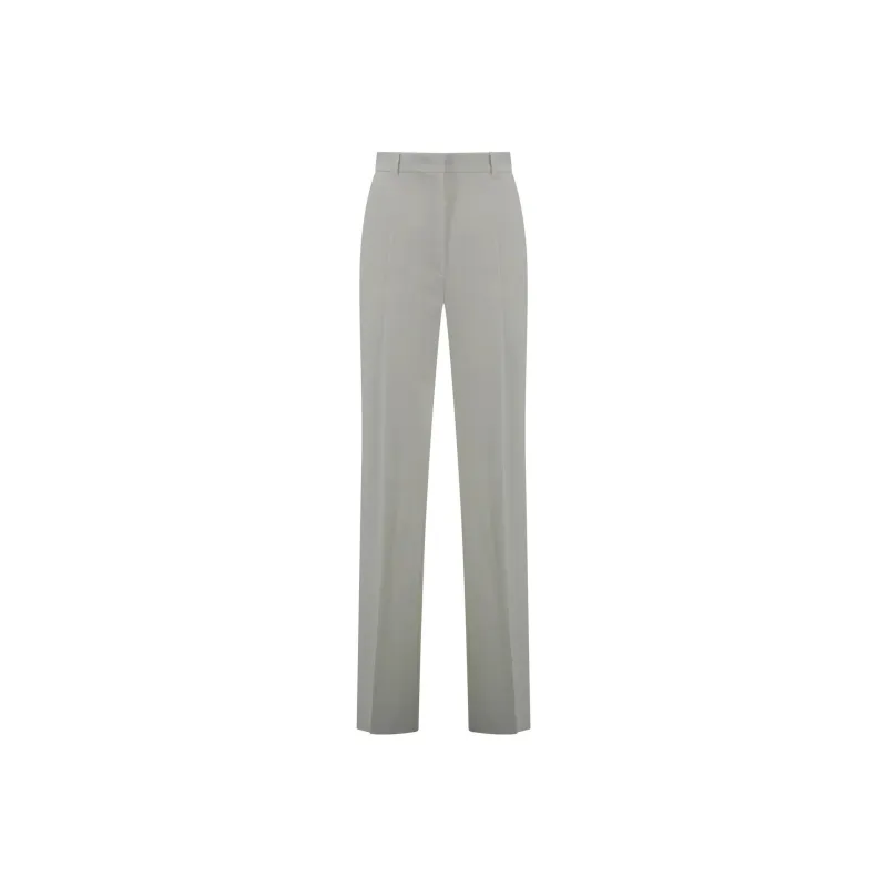 MaxMara Studio Pleat Detailed Straight Leg Trousers-0