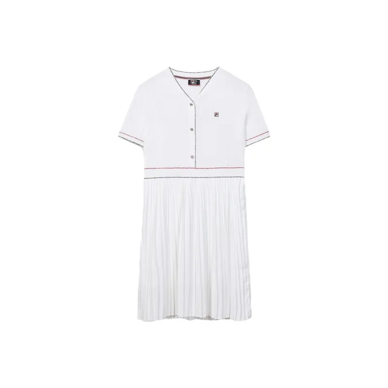 FILA Short Sleeved Dresses Women's White-0
