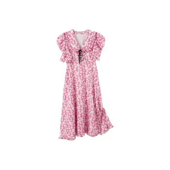 YUMOMO STAR A-Line Skirt Dress Peachy Pink
