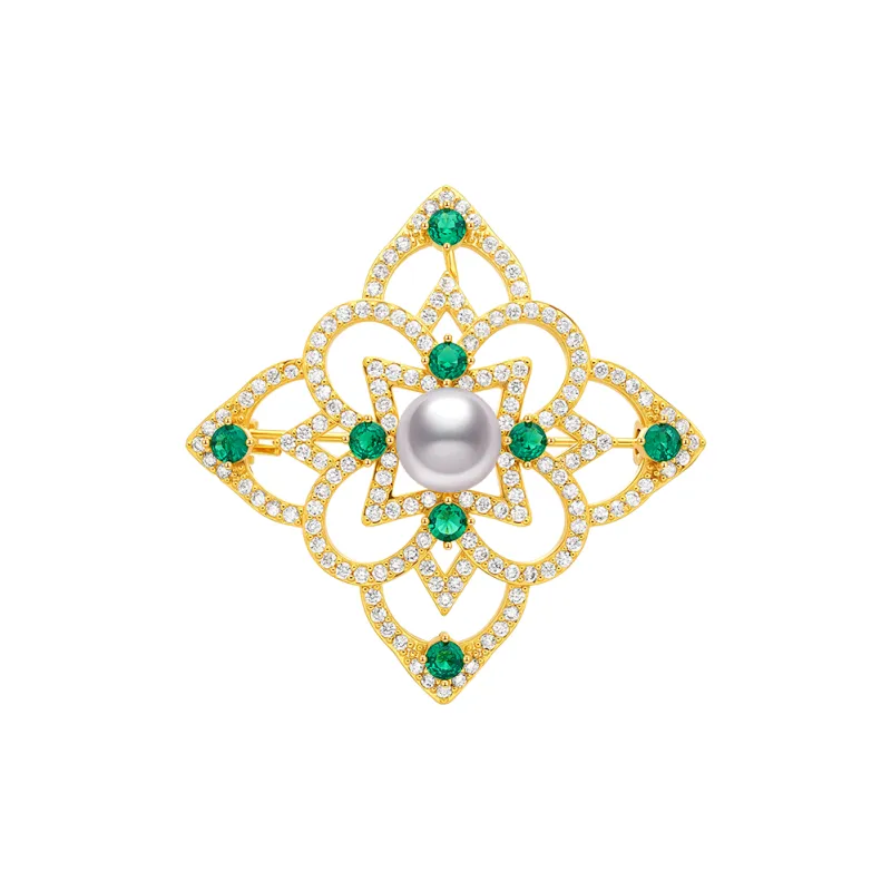 ME LUXE Pearl Brooch, New Chinese Style Women's-2