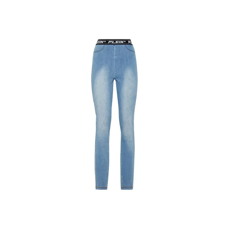 PHILIPP PLEIN Logo waistband Leggings-0