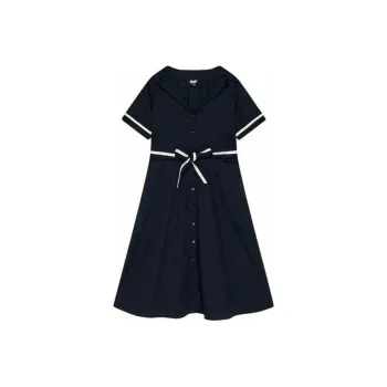 DKNY Short Sleeved Dress Women's Navy Blue