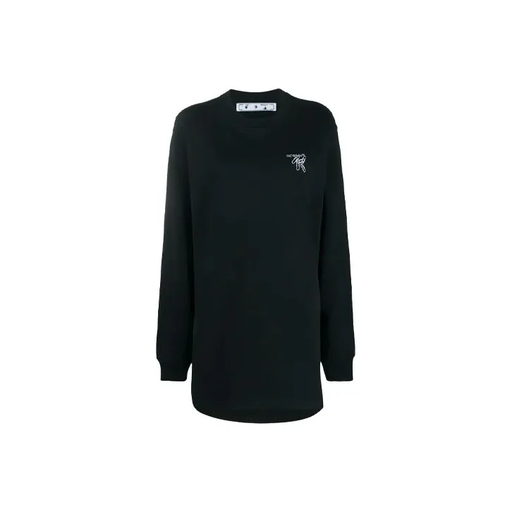 OFF-WHITE FW21 Long-Sleeved Dresses Women's Black-0