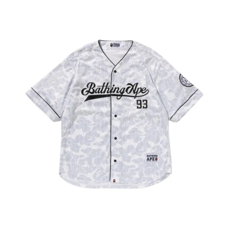 Bape Camo Stripe Baseball Shirt-0