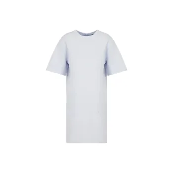 EMPORIO ARMANI Short Sleeved Dresses Women's Light Blue