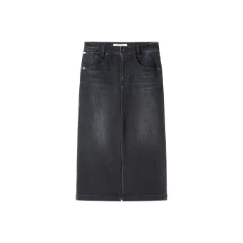 Miss Sixty Denim Long Skirt Women's Black