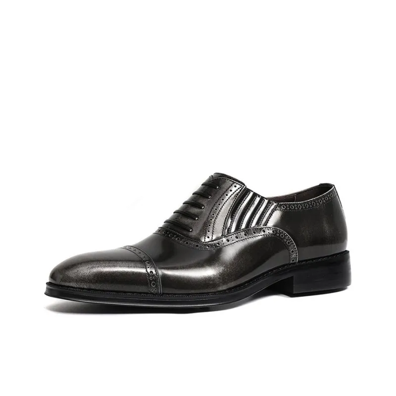 Bansley Dress Shoes Men Low Top-5