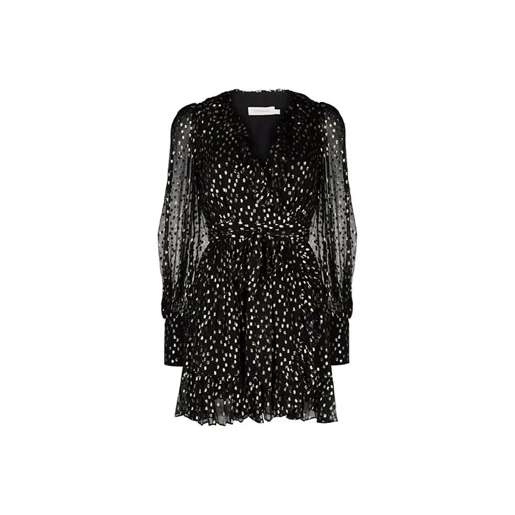 Zimmermann Long-Sleeved Dresses Women's Black-0
