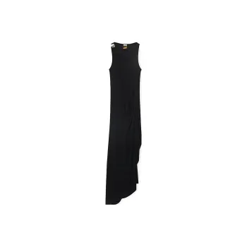 LOEWE Anagram Plaque Asymmetric Midi Dress