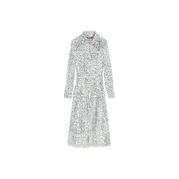 MaxMara Studio Long Sleeved Dress Women's White