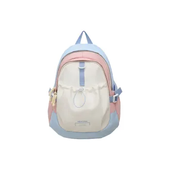 Yalu Nylon Backpack Women's Black/Blue Pink/Red Orange/Blue Yellow