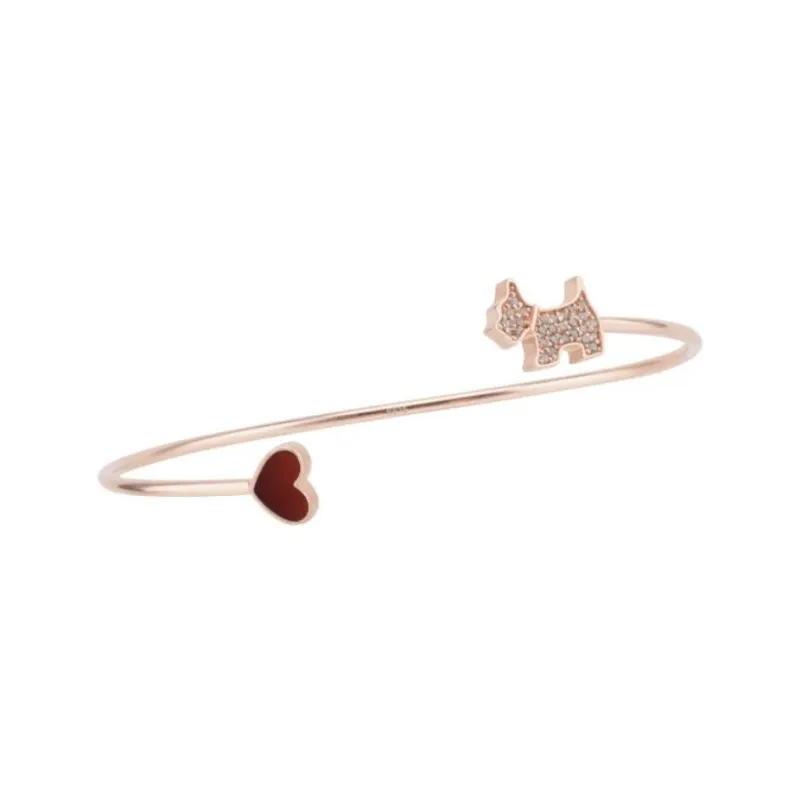Agatha 925 Sterling Silver Open Ended Bangle Women's-5
