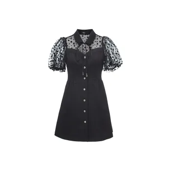 ONLY Short Sleeved Dresses Women's Black Denim
