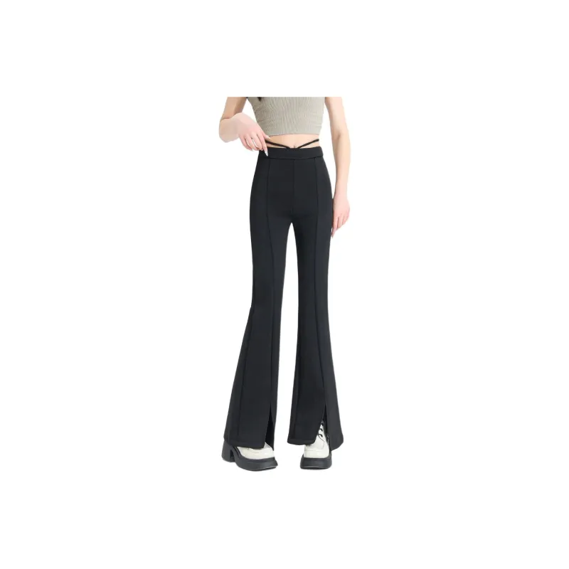 Ya Sheep People Casual Pants Women's Black-3