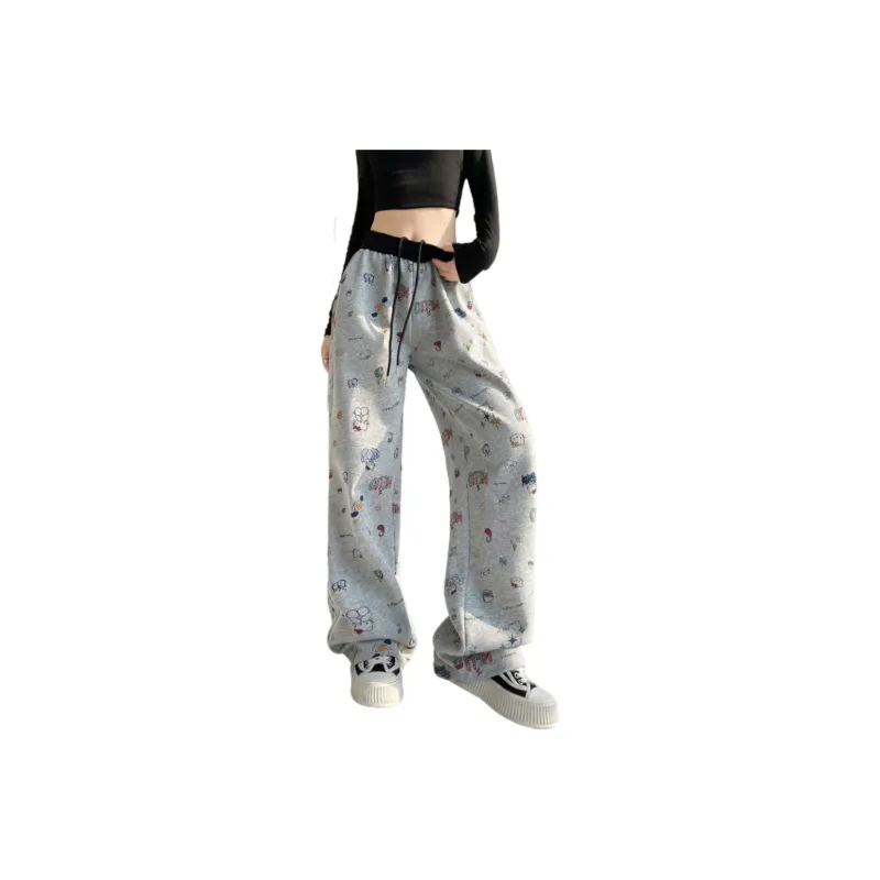 Flowers In Water Casual Pants Women's-1
