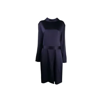 Balenciaga SS21 Long-Sleeved Dresses Women's Blue