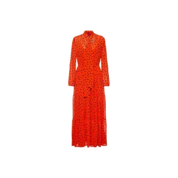 HUGO BOSS Long Sleeved Dresses Women's Red