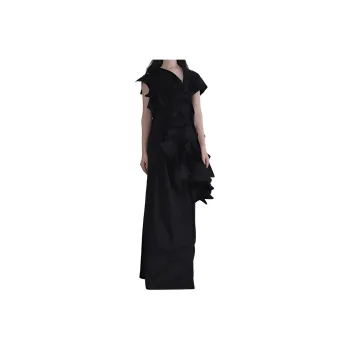 Yohji Yamamoto Sleeveless Dresses Women's Black